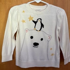 Adorable penguin and polar bear sweater